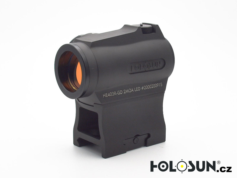 Micro kolimátor Holosun HE403R Elite gold - Obrázek 5