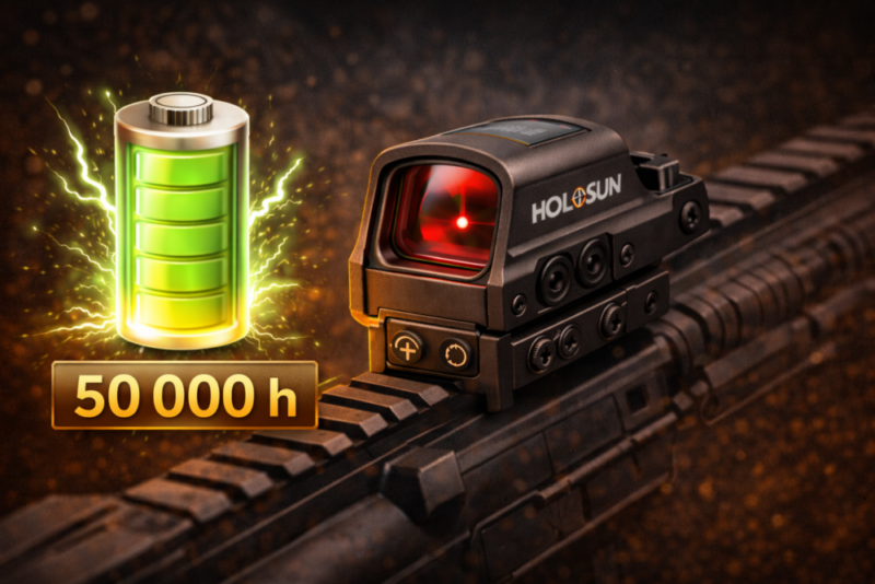 Extrémní výdrž baterie - Holosun