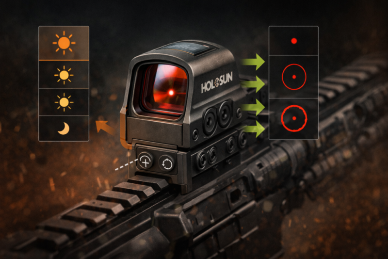 Volitelná intenzita a typ osnovy - Holosun