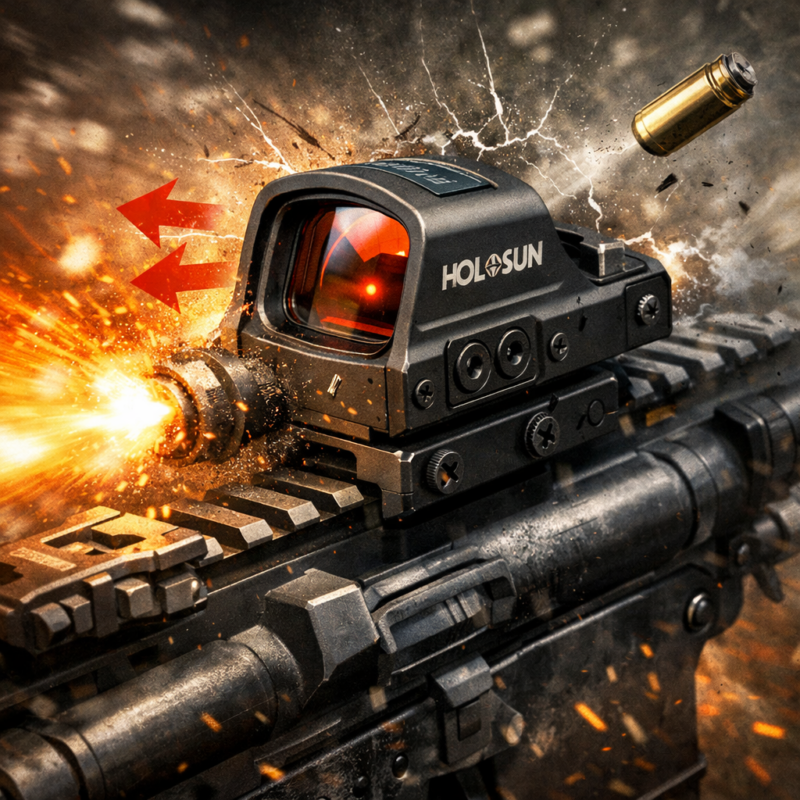 Vysoká odolnost zpětného rázu - Holosun